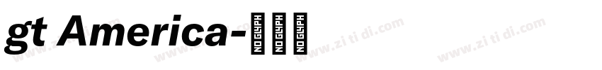 gt America字体转换